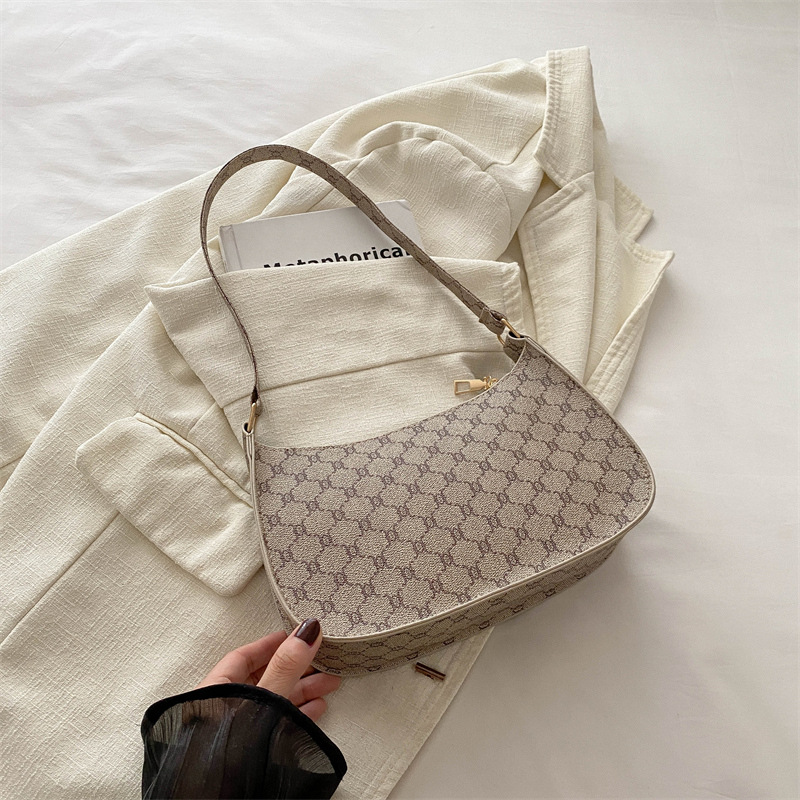 Bolsos de brazo de alto nivel para mujeres 2024 nueva moda multifuncional bolsos retro bolsos de hombro de oficina de viaje