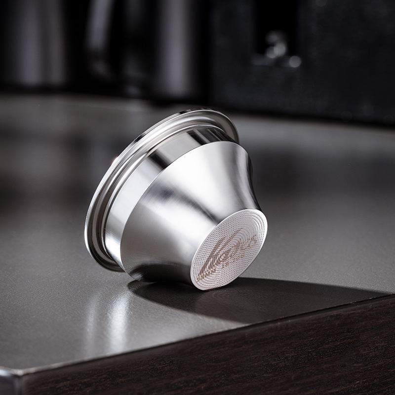 Stainless Steel Variable Diameter Coffee Powder Bowl, Italian-Style Stainless Steel Blind Bowl, 58mm Universal, 58-34mm Coffee Utensil Stainless Steel Variable Diameter Coffee Powder Bowl, Italian-Style Stainless Steel Blind Bowl, 58mm Universal, 58-34mm Coffee Utensil