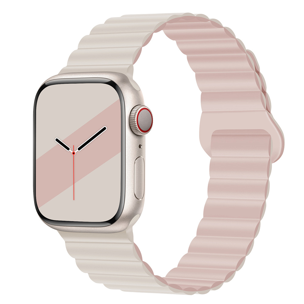 30g Weight Apple Smart Watch Magnetic Strap Classification Silica Gel Material Solid Color Pattern Casual, Fashion style Style Casual Fashion Style Solid Color Apple Smart Watch Magnetic Strap 10