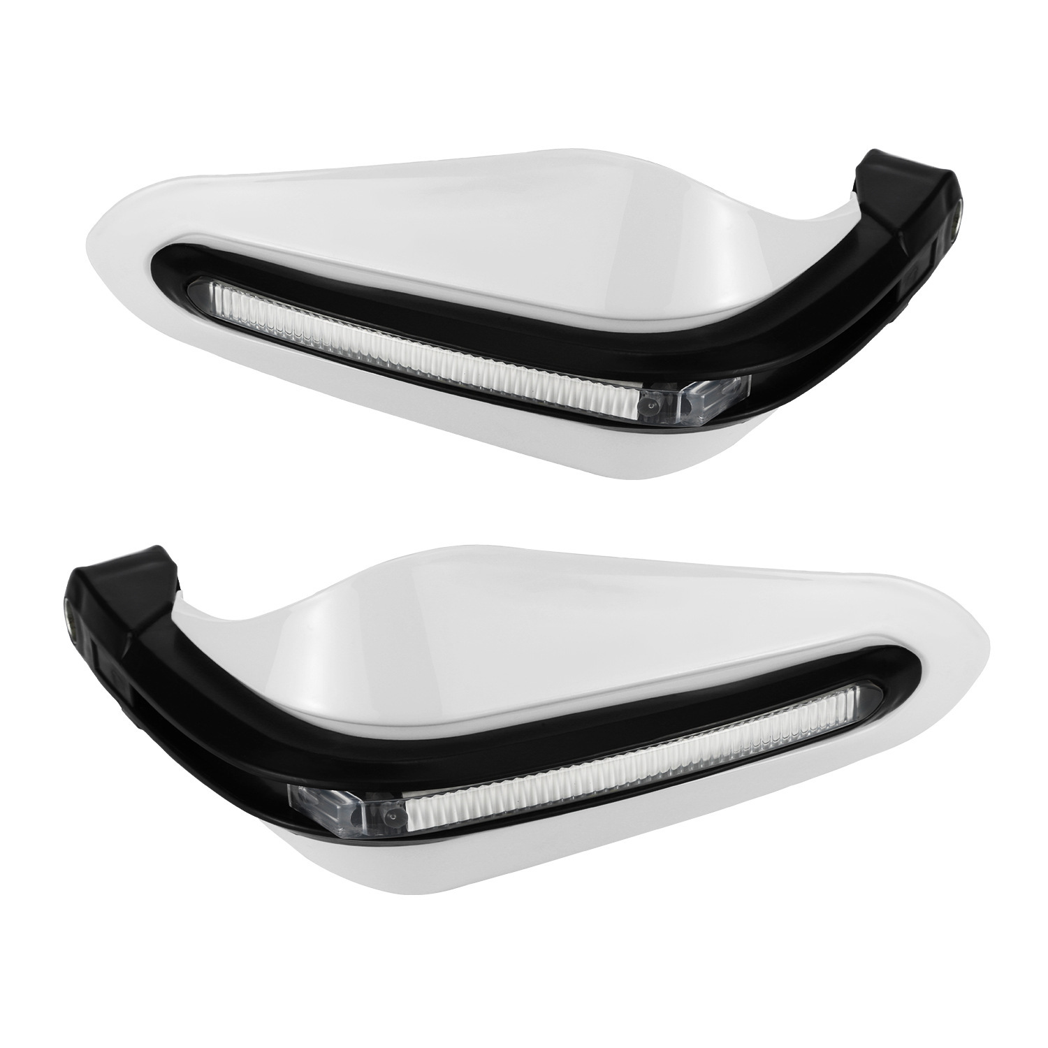 Motorcycle modification accessories LED white one-word turn signal hand guard off-road modification brake Protection Anti-drop hand guard