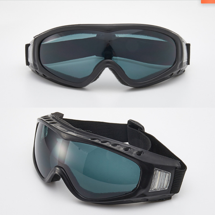 高清登山护目镜 彩膜滑雪镜 CS防风眼镜 摩托车防风镜 灰片眼罩