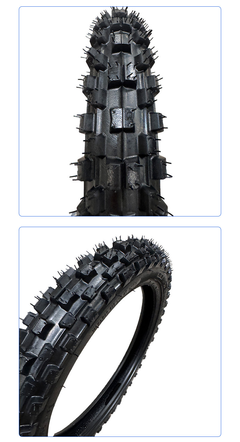 Off-Road Motorcycle 14inch 60/ 100-14inch Off-Road Deep Tooth Inner and Outer Tire Tire Accessories 14inch Inner and Outer Tires