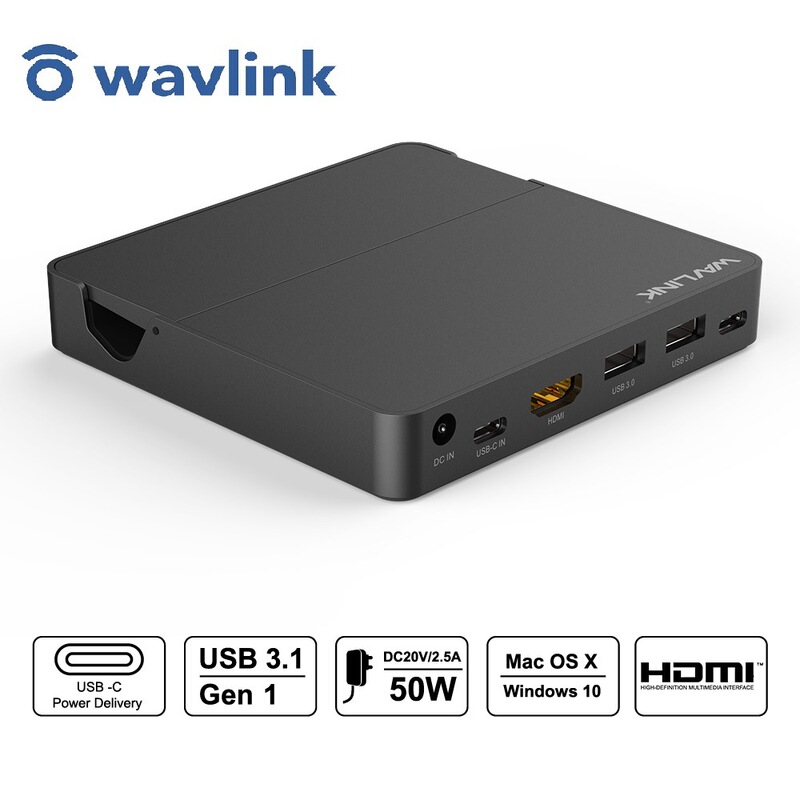 WavlinK Three-in-one Plug and Play 4K High-definition SCreen Expansion Base TYPE-C Multi-funCtion Mobile Phone DoCKing Station