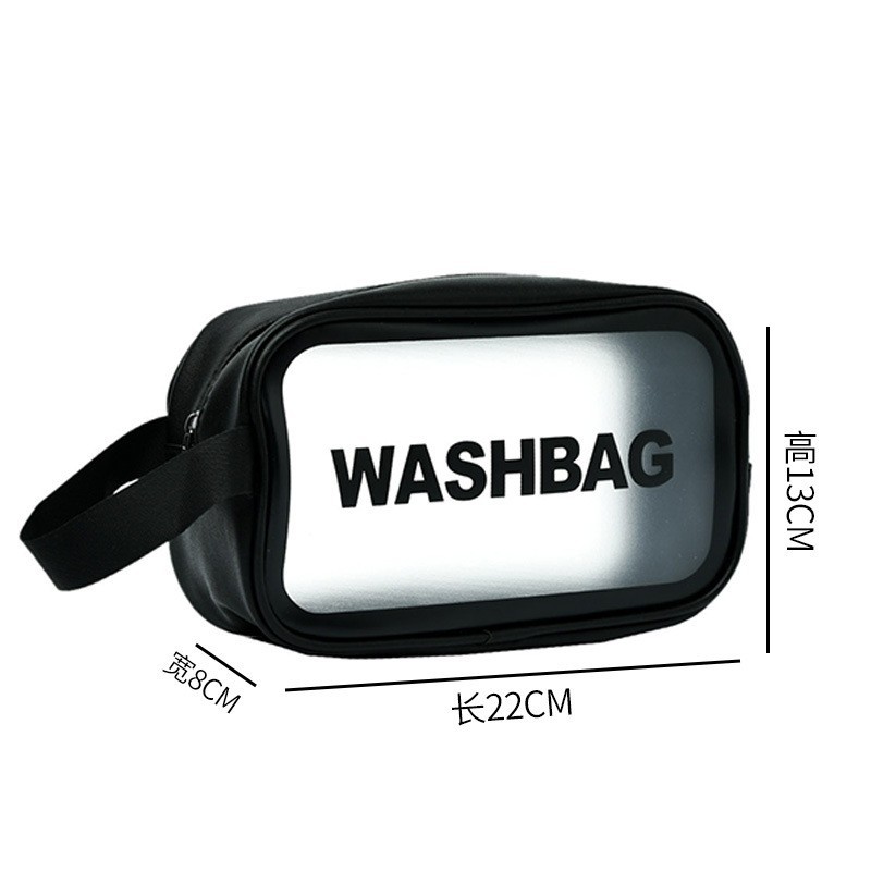 PVC esmerilado bolsa de cosméticos bolsa de almacenamiento bolsa de lavado impermeable portátil de viaje de tres piezas conjunto