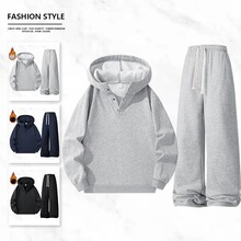 S 82414 Fleece Hoodie Pants Set ����������װ ŷ���羳