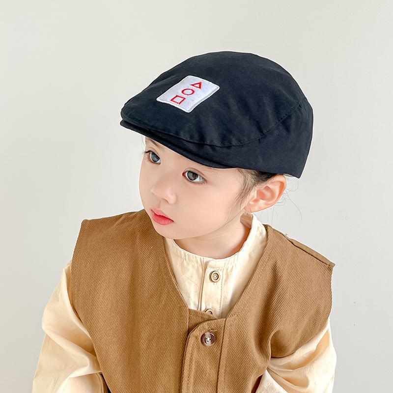 Sombreros infantiles primavera y otoño delgada boina para niños coreanos gorra de boca de pato para niños moda extranjera versátil sombrero solar