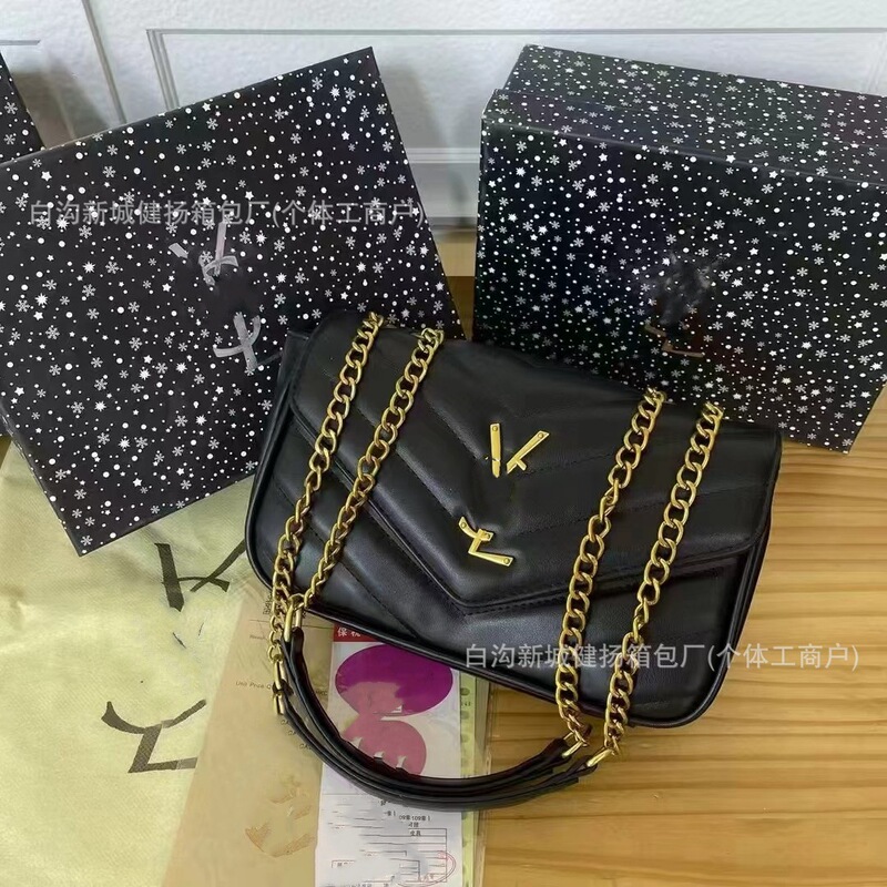女性のためのハイエンドチェーンバッグ 2025 新しい韓国スタイルの刺繍菱形バッグ多用途ファッショナブルな気質シングルショルダークロスボディバッグ|undefined