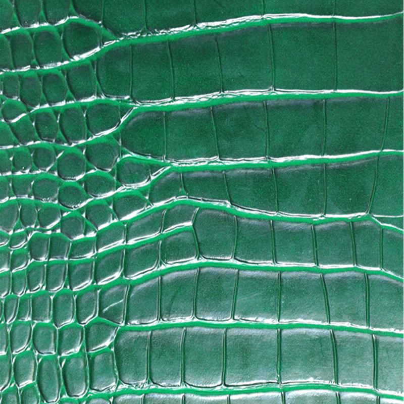 2021现货油蜡皮鳄鱼纹合成革箱包面料鞋材石头纹PU沙发革装饰材料