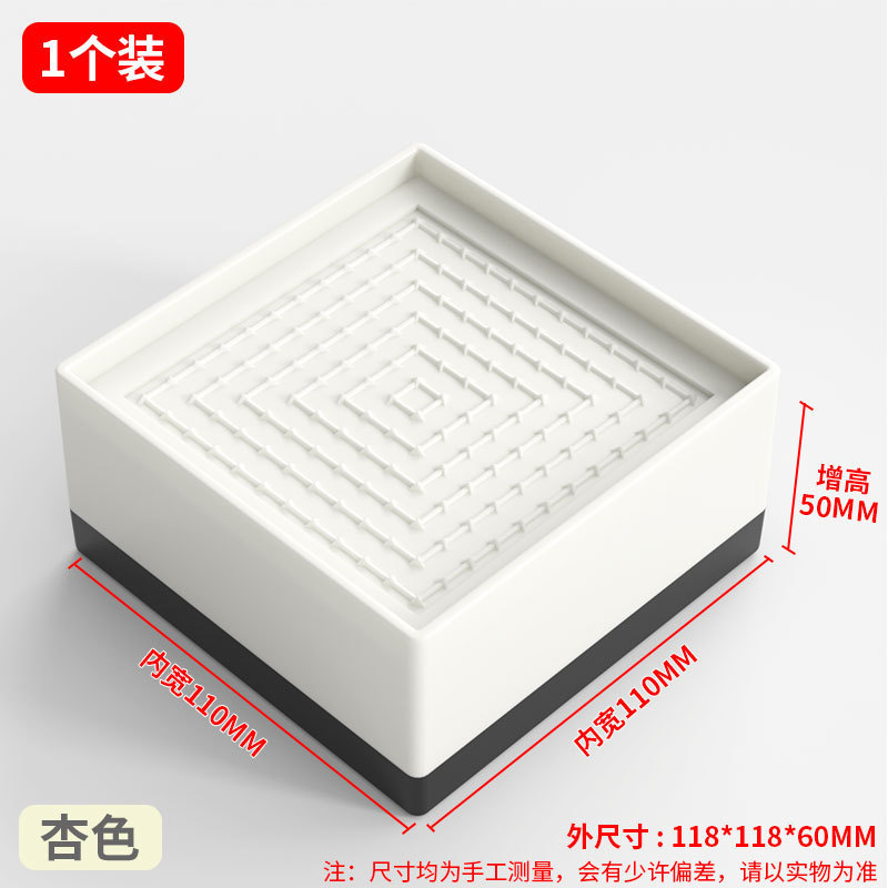 家具椅子の足パッド、ソファ、コーヒーテーブル、ベッドの足の高さを上げるベース、テーブル脚、耐摩耗性家具の高さを上げるブロック|undefined