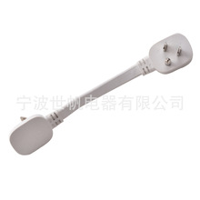美规三插电源线三芯SPT-2 16/18awg扁线45度斜角超薄美规电源线