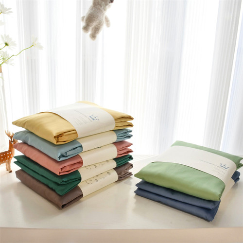 60-count long-staple cotton cartoon printed cotton sheets, pillowcases, fitted sheets and quilt covers, single-piece children's kindergarten bedding
