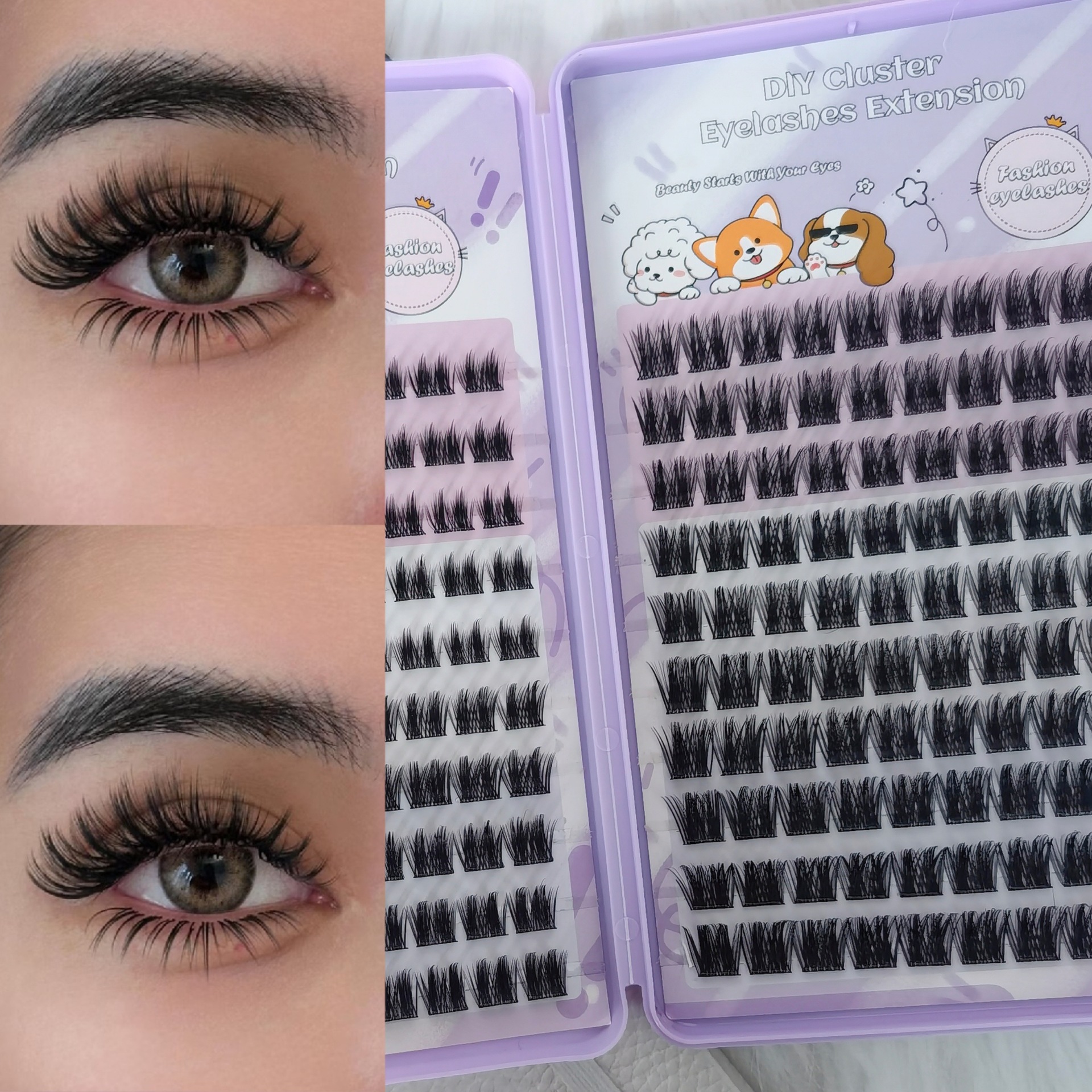 Las pestañas falsas transfronterizas proporcionan pestañas falsas de gran capacidad sin pegamento.