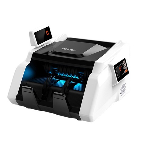 The Delixi 33302S bill counting machine supports the 2024 new version of RMB intelligent voice C-class portable retail bill validator.
