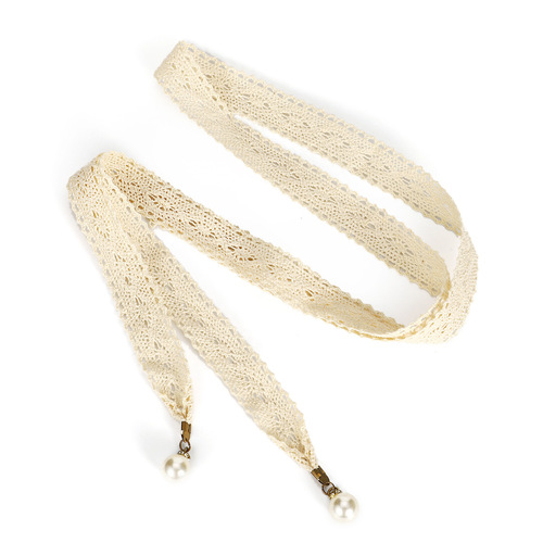 Elegant Pearl Waist Cord for Women, Matching Formal Dresses, High-End Decorative Belt Chain with Butterfly Knot, Waist Seal Accessory for Young Girls