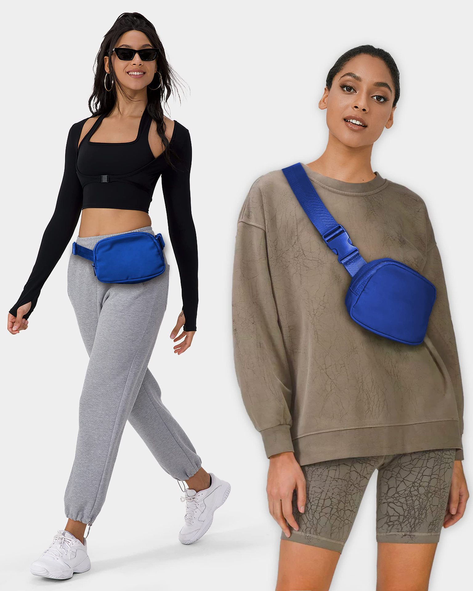 Women's with adjustable waistband, fashionable running and hiking waist bag_voghion.com