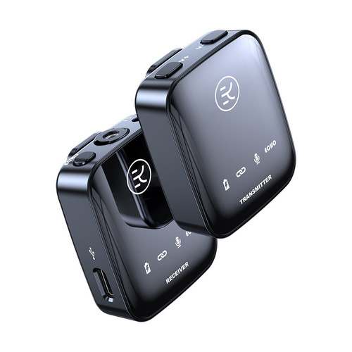 Jin Yun Wireless Microphone Lapel Recording Equipment Noise Reduction Microphone for Outdoor Short Video Broadcasters 