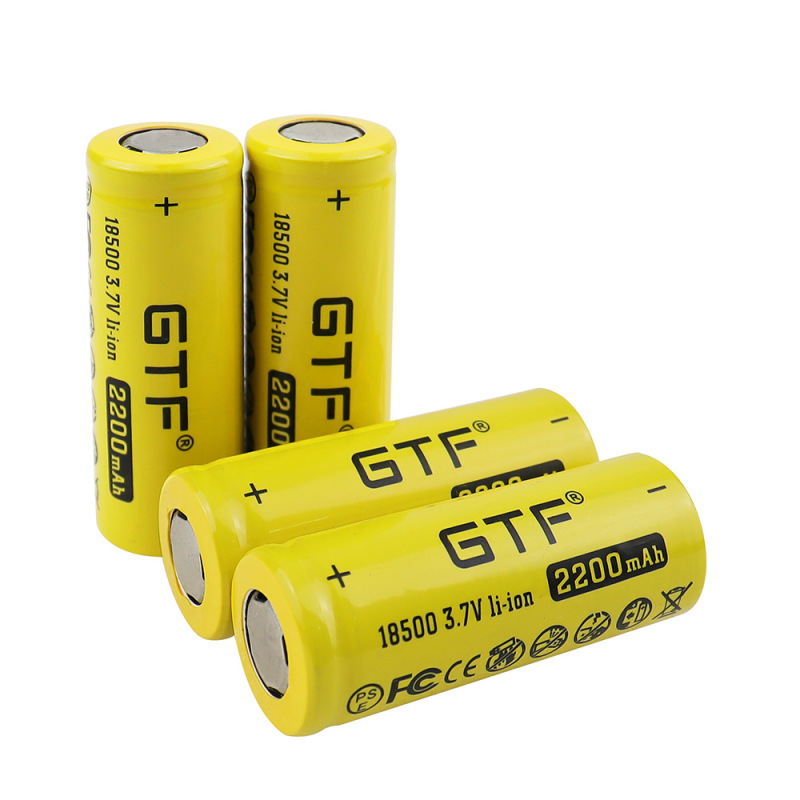 Gtf 18500 2200実容量3.7vリチウムイオン電池は懐中電灯玩具電子製品に用いられる|undefined