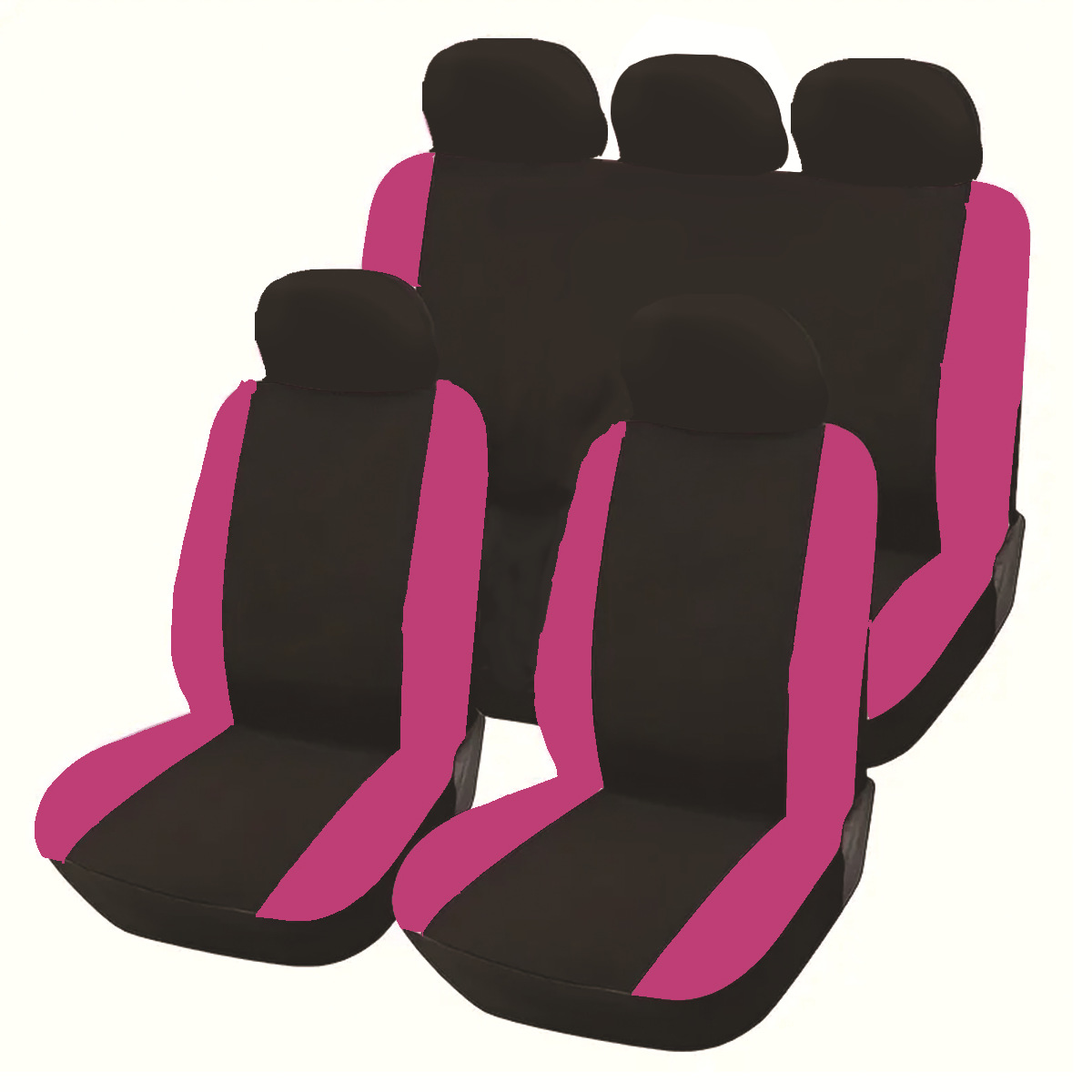 Personalidad transfronteriza a juego, tableta para automóvil completa, 5 asientos, juego de 9 piezas, cojín para asiento, funda de asiento decorativa cómoda y transpirable para automóvil general