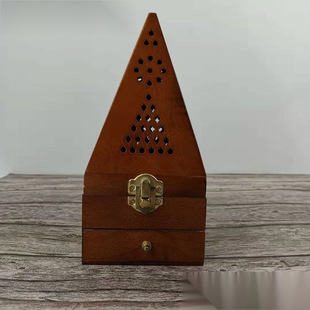 Wooden Box Incense Ornament Plate Purification Crystal Container Burning Yoga Demagnetization Meditation Vessel Sage Free Shipping
