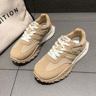 Despacho coreano suave retro Gump zapatos de otoño zapatos de waffle zapatos deportivos de estudiantes de moda zapatos de mujer