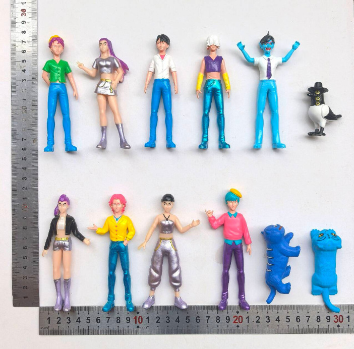 跨境新品 2-4.5寸猎魔女团手办明星老虎游戏周边模型公仔玩偶袋装|undefined