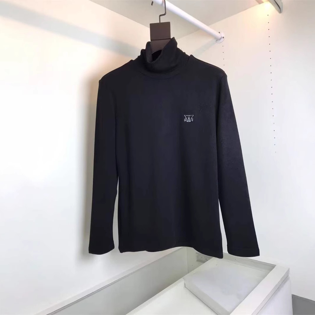 Bc * 24 오래된 돈을위한 브랜드 플랫 새로운 비싼 호주 벨벳 높은 칼라 바닥 셔츠 남성 하이 퀄리티 고급 공급 티셔츠