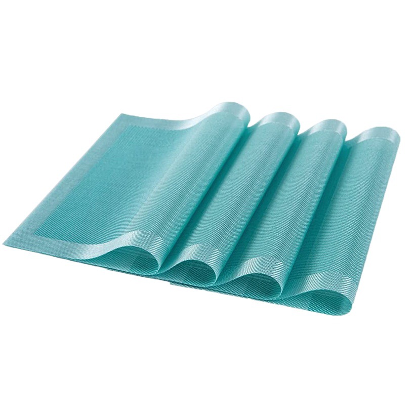 Contraste gradiente de color mantel de PVC mantel fácil limpieza estera de aislamiento mesa de comedor placa estera montaña imprimible LOGO impermeable antideslizante mat