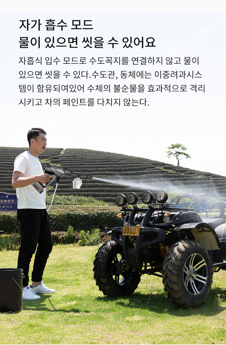 Xiaoke Wireless Portable Car Washing Machine High-Voltage Lithium Battery High-Impact Car Washing Machine Artifact Korean Kc Certification