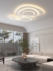 燈語燈具現代簡約大氣客廳燈北歐網紅極簡吸頂燈臥室全屋套餐組合