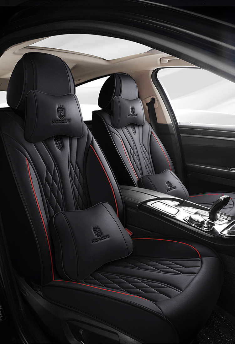 2026 New Model Full Leather Breathable Business-Style Universal Four-Season Full-Cover Car Seat Cushion Cover