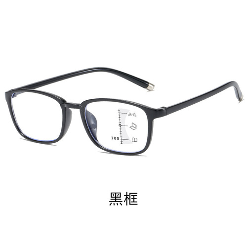 New lightweight TR90 multifocal reading glasses, near and far dual-use stylish reading glasses, blue light protection, reading zoom