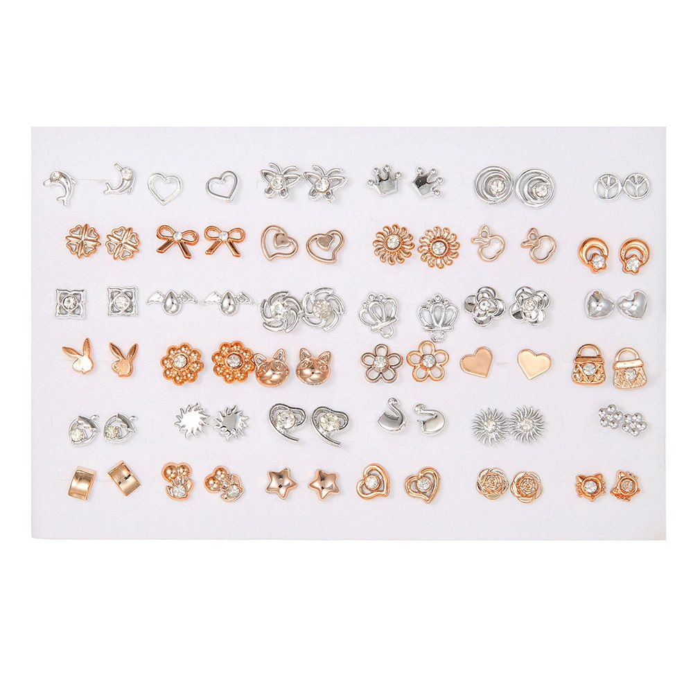Д Earrings, fashionable lanyard holder, 100 pair, Korean style, simple and elegant design
