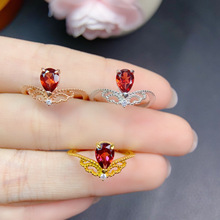 ��Ȼ�tʯ��ʯ��ָ925�y�pɫ��ȫ���w��ʳ��W��ʯ5*7mm֧�֏͙z