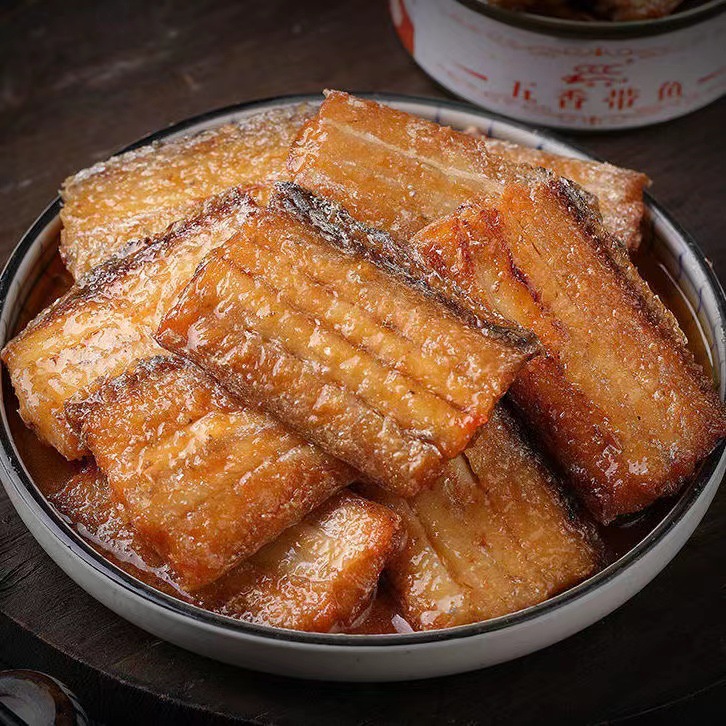 即食香辣五香带鱼罐头新鲜干货红烧刀鱼东海渤海湾中段熟食下饭1