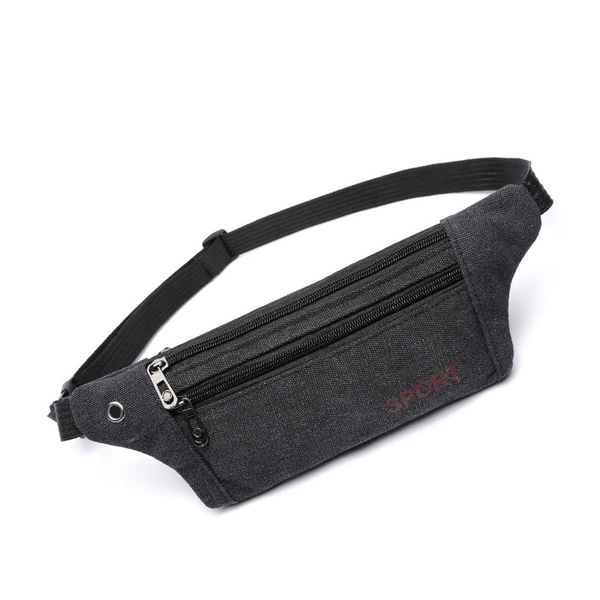Black small belt bag