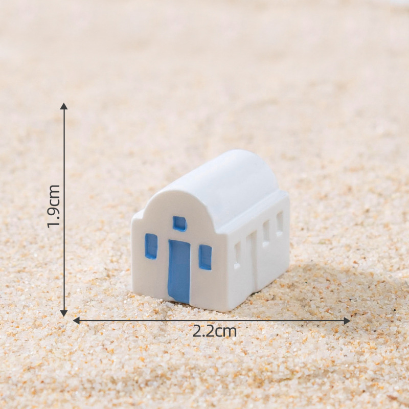 クリエイティブヨーロッパ地中海ハウスヴィラモデル建物 diy 装飾アクセサリーマイクロ風景樹脂小さな装飾品|undefined