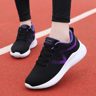 Women's Shoes sneaker Women's Running Shoes Spring and Autumn Full Black Mesh Breathable Casual Soft Sole Shoes for Mother Work Travel Shoes