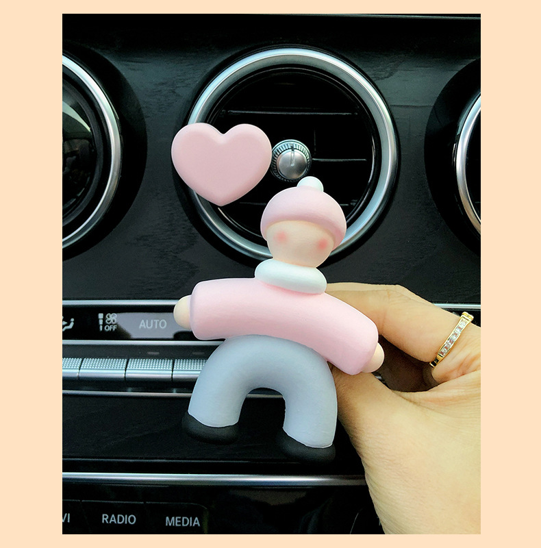 2025 New Villain Car Aromatherapy Car Perfume Air Vent Decoration Diffusing Stone Car Interior Ornament for Women