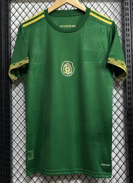 Una pieza de camiseta 2425 equipo nacional México Italia Brasil España Portugal uniforme de fútbol bordado