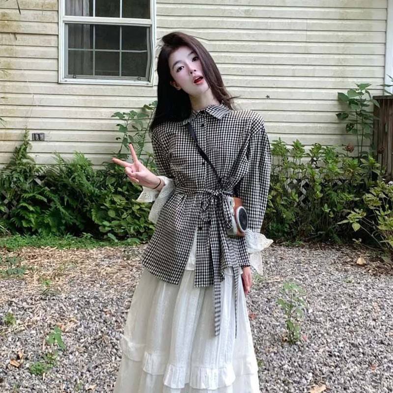 早秋韩系氛围感温柔慵懒松弛感连衣裙子轻熟御姐穿搭小香风套装裙|undefined