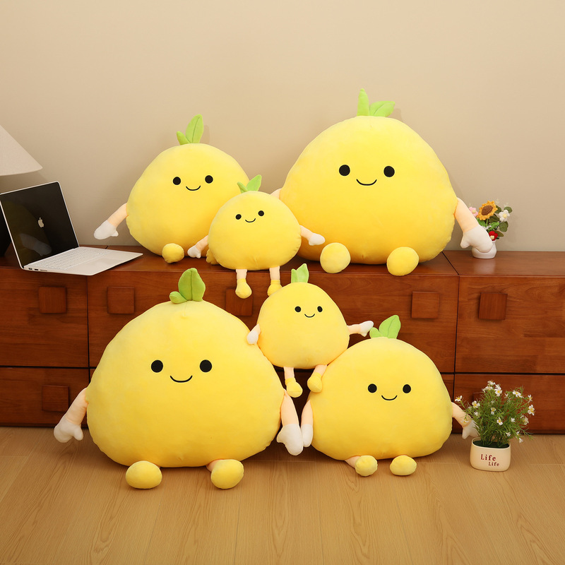Cartoon Simulation Grapefruit Plush Toy, Soft and Cute Fruit Pillow, Doll, Girl's Sleeping Companion, Stuffed Doll Gift