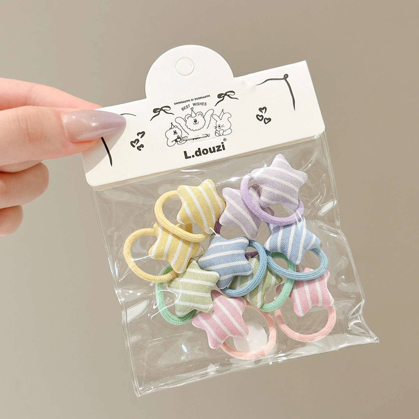 Papá Noel correa de goma para niños navideños vestido de cabello jardín de infantes bebé anillo de cabello de Navidad atmósfera accesorios