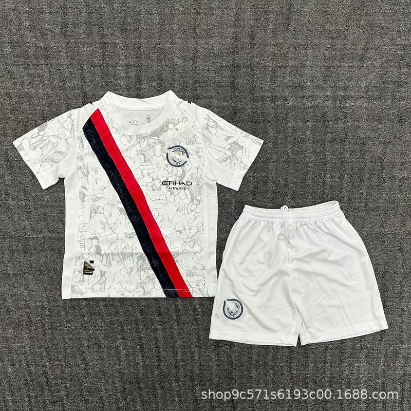 2526赛季球迷款儿童套装足球服巴萨皇马阿根廷葡萄牙国米足球球衣|undefined