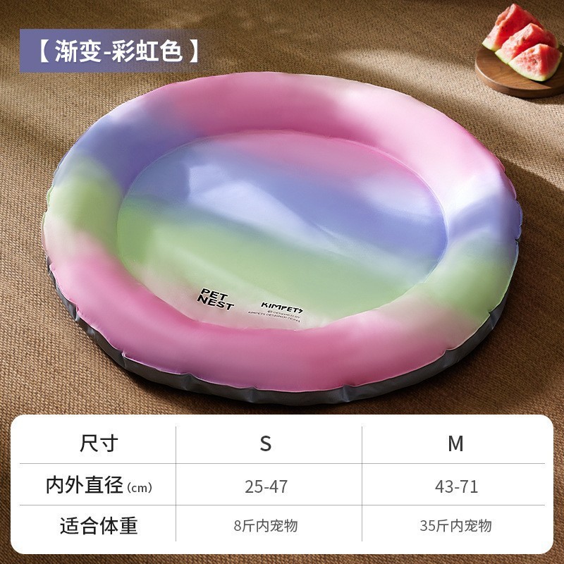 Almohadilla de hielo para mascotas de verano Gel degradado de enfriamiento para perros, nido de hielo, almohadilla de enfriamiento transpirable para perros y gatos, suministros para mascotas al por mayor