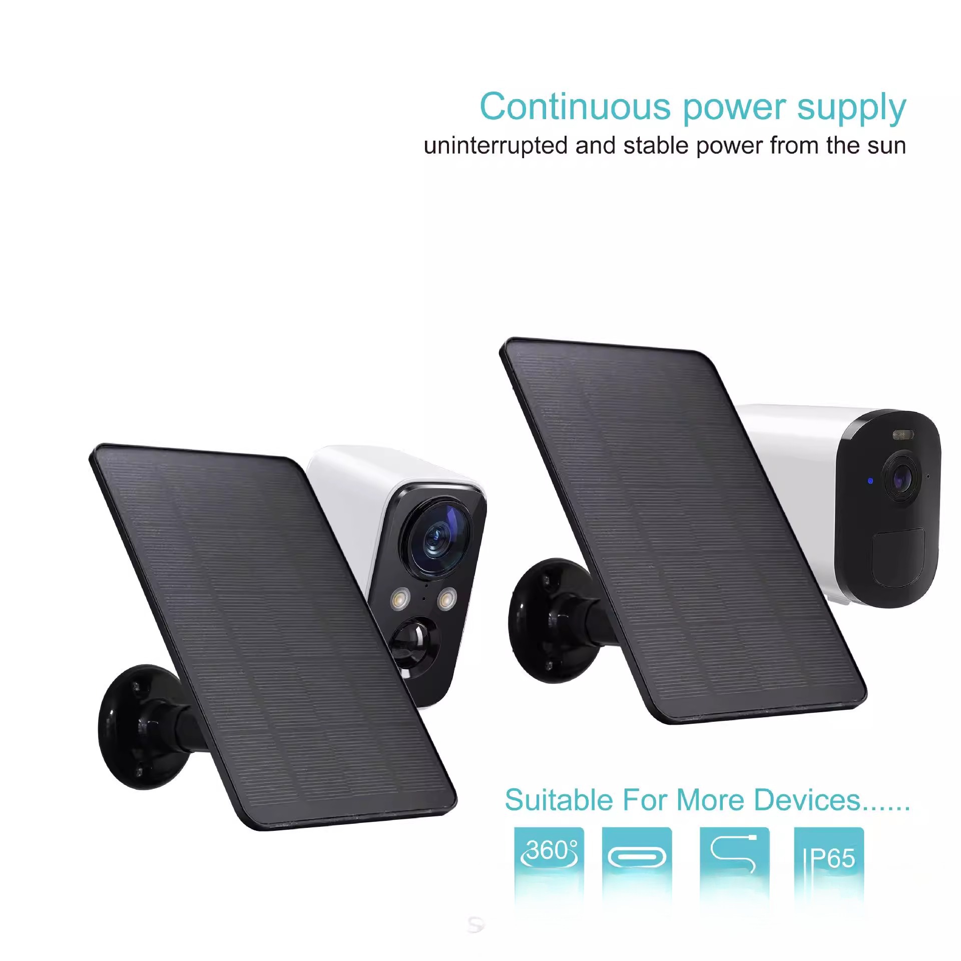 3w监控太阳能电池板 太阳能电池板单晶硅太阳能充电板120x175x5mm