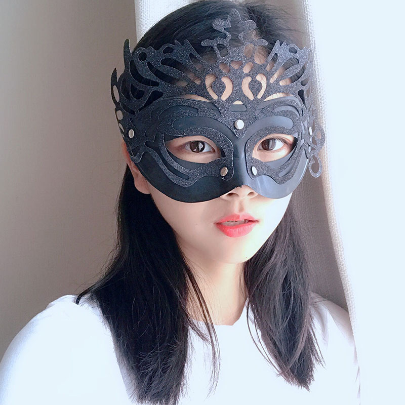 Máscaras de baile Crown Half Face Princess Mask Escenario Fotografía COS Props de fiesta Máscaras de Halloween