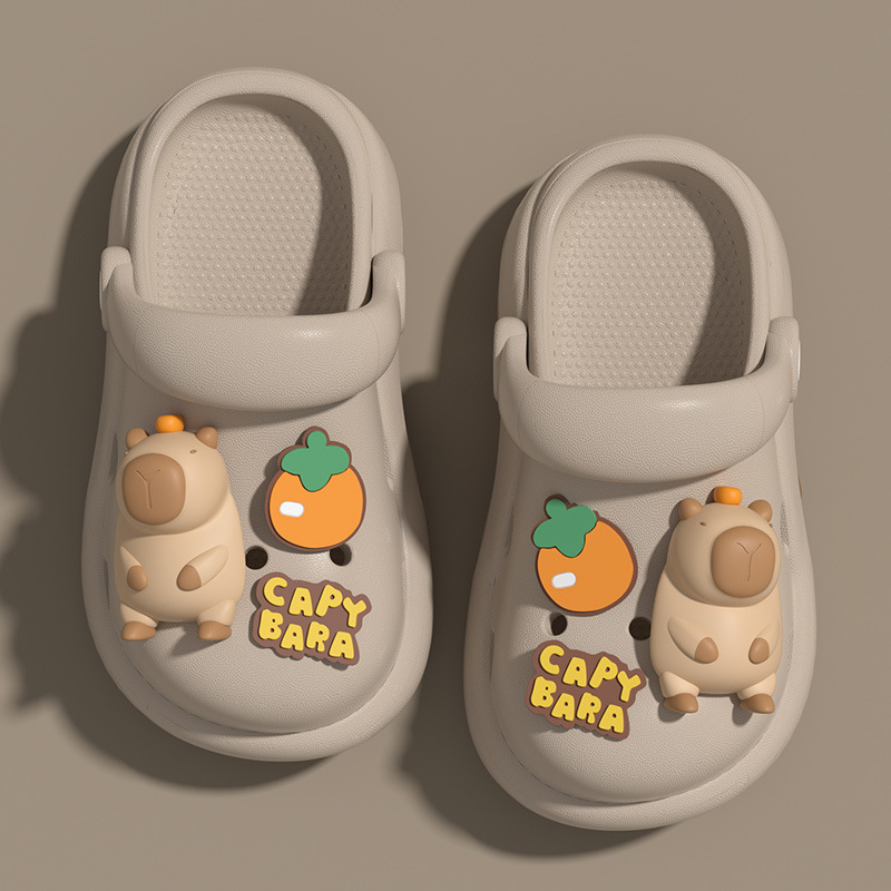 Kapibala Children's Cave Shoes New Summer Boys' Dung Sense Parent-Child Non-Slip Slippers Baby Girls' Sandals