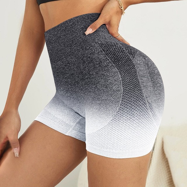 Classic Style Sports Gradient Color Nylon Active Bottoms Shorts display picture 4