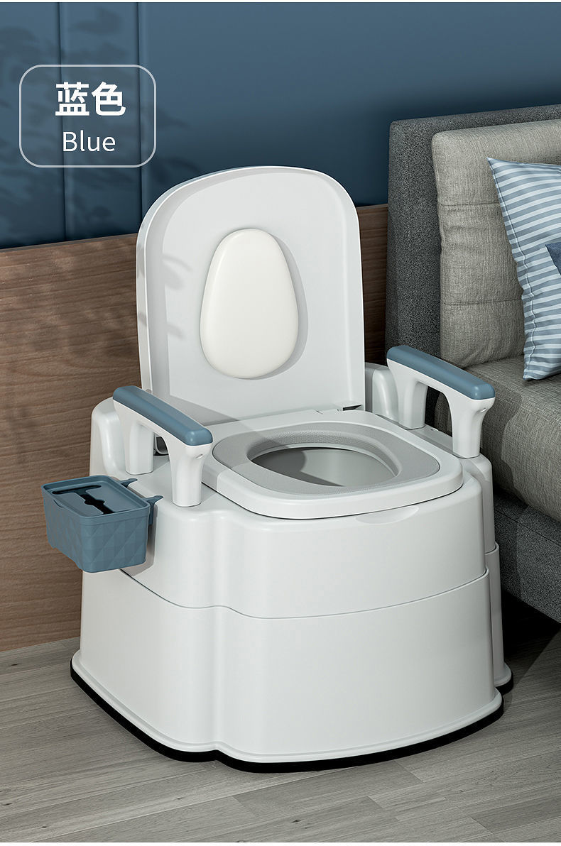 Portable elderly toilet, household anti-odor indoor toilet for the elderly, toilet chair for defecation, urine bucket for pregnant women and adults undefined