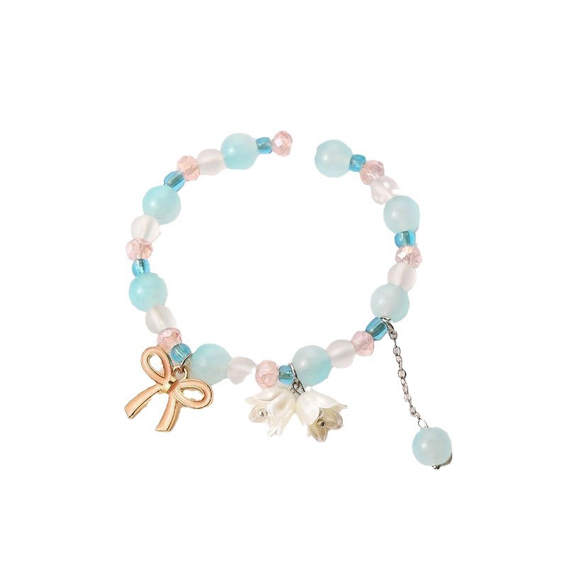 Pulsera de Lirio de los Valles Súper Hada, Promoción Especial 2025, para Mujer, Fresca y Única, Sensación de Alta Gama, Regalo de Pulsera con Cuentas para Mejor Amiga Estudiantil